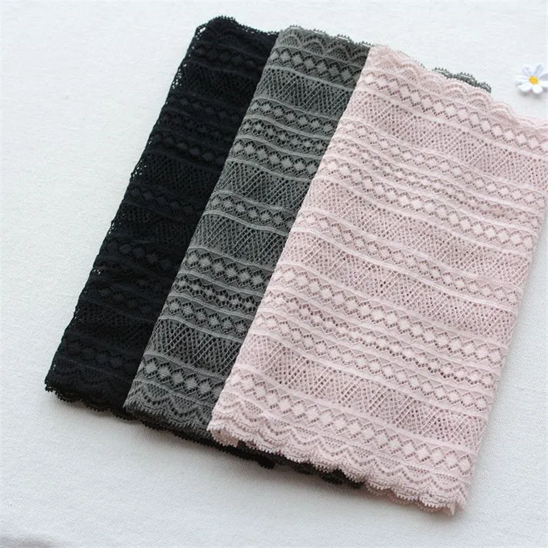 

1 Meter Taiwan wide elastic stretch double sides lace DIY underwear lingerie bra doll clothes home fabric decoration accessories