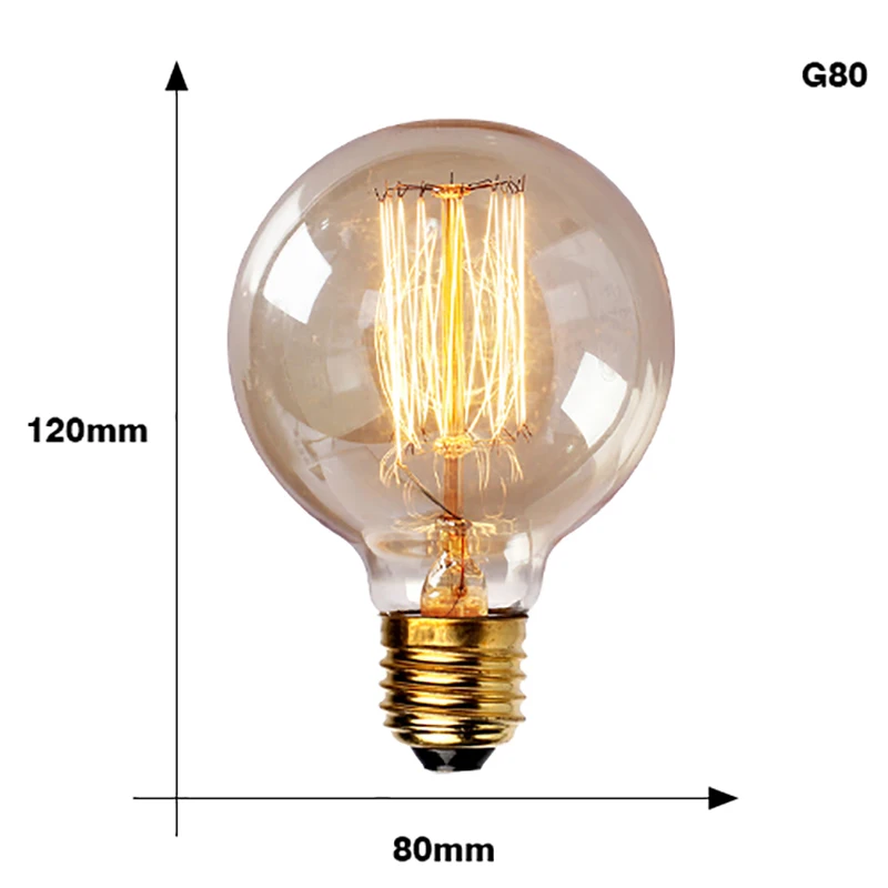 Vintage Edison Light Bulb E27 220V/110V 40W