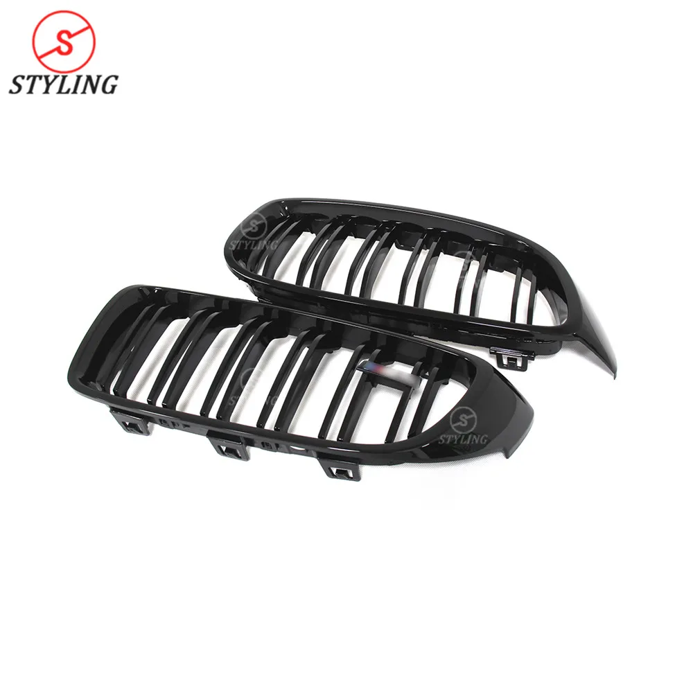 M3 M4 углеродный глянцевый черный гриль для BMW F32 F80 F33 F36 F82 F83 Пластиковая передняя