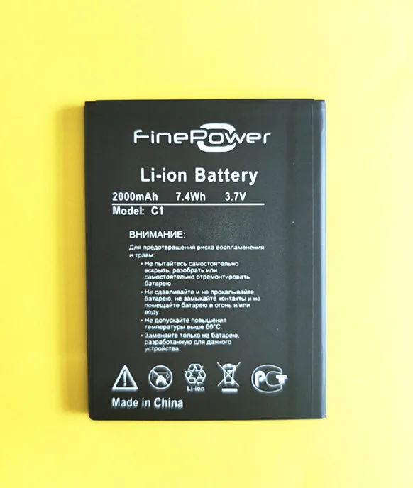 

2019 New High Quality New Fine Power C1 Battery for FinePower C1 Mobile Phone in stock 3.7V 2000mAH