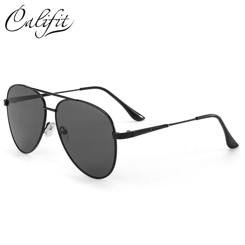 CALIFIT Для мужчин зеркало солнцезащитные очки большой Размеры металлический каркас Винтаж солнцезащитные очки Для женщин унисекс оттенки