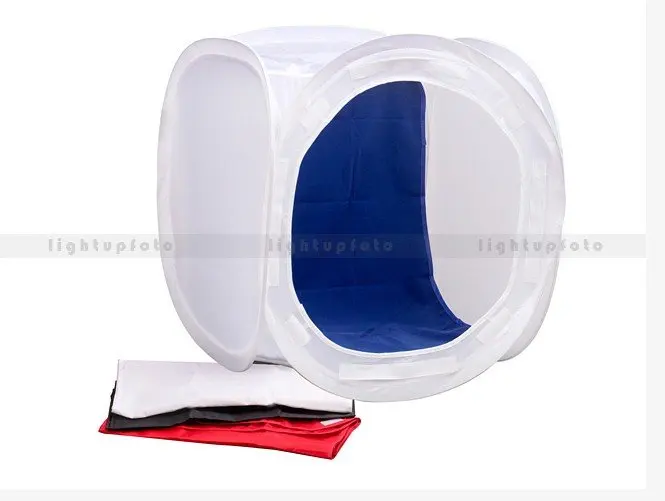 

photographic equipment NEW HIGH 80cm SOFT TENTS Cube Soft Box w/4 Color Backdrops