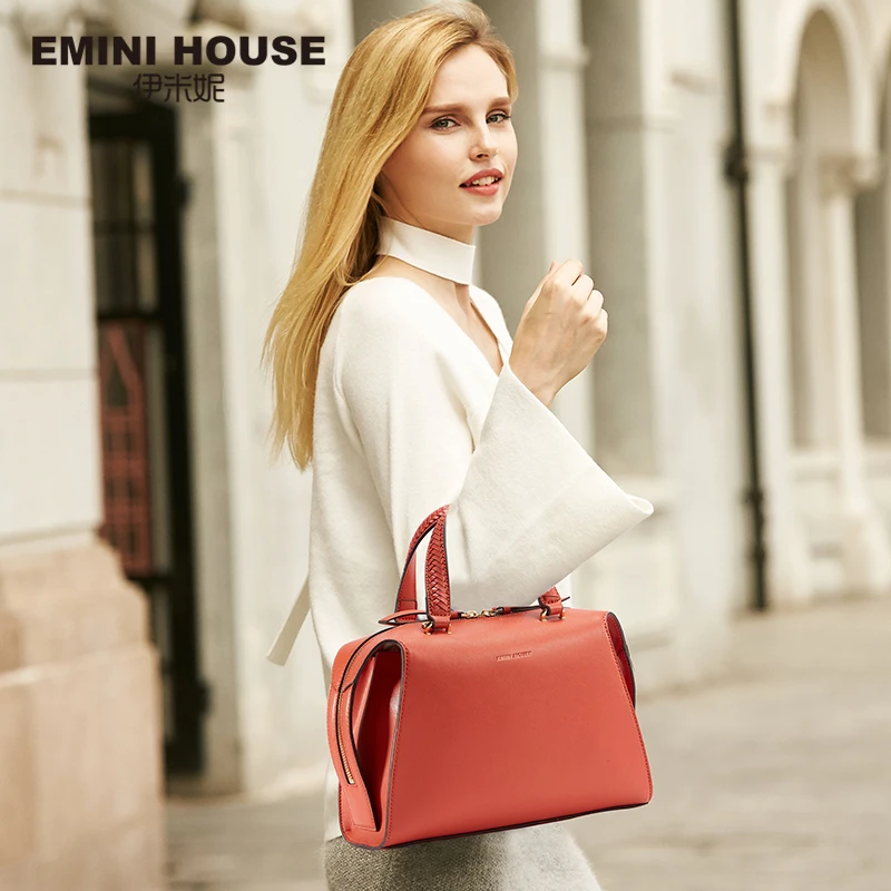 EMINI HOUSE женские сумки из спилок мессенджеры вязаные на плечо через для