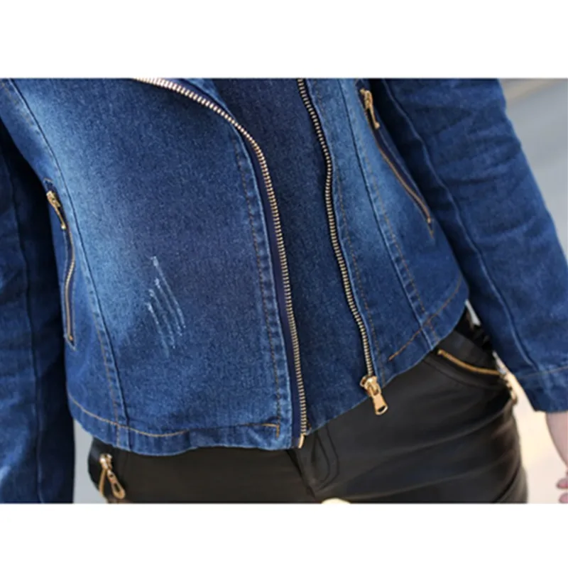 Куртка бомбер женская джинсовая на весну/осень 887|denim coat|women denim jacketjacket short |