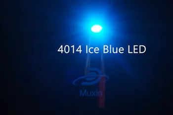 

MX 500PCS 4014 ICE BLUE LED SMD SKY BLUE 22-24lm 3.0-3.2V car lamp light beads RoHs