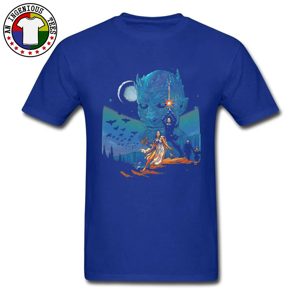 Throne Wars 6044 Dominant Short Sleeve Crazy T-Shirt 100% Cotton Round Neck Men Tees Unique Tee Shirt Fall Free Shipping Throne Wars 6044 blue