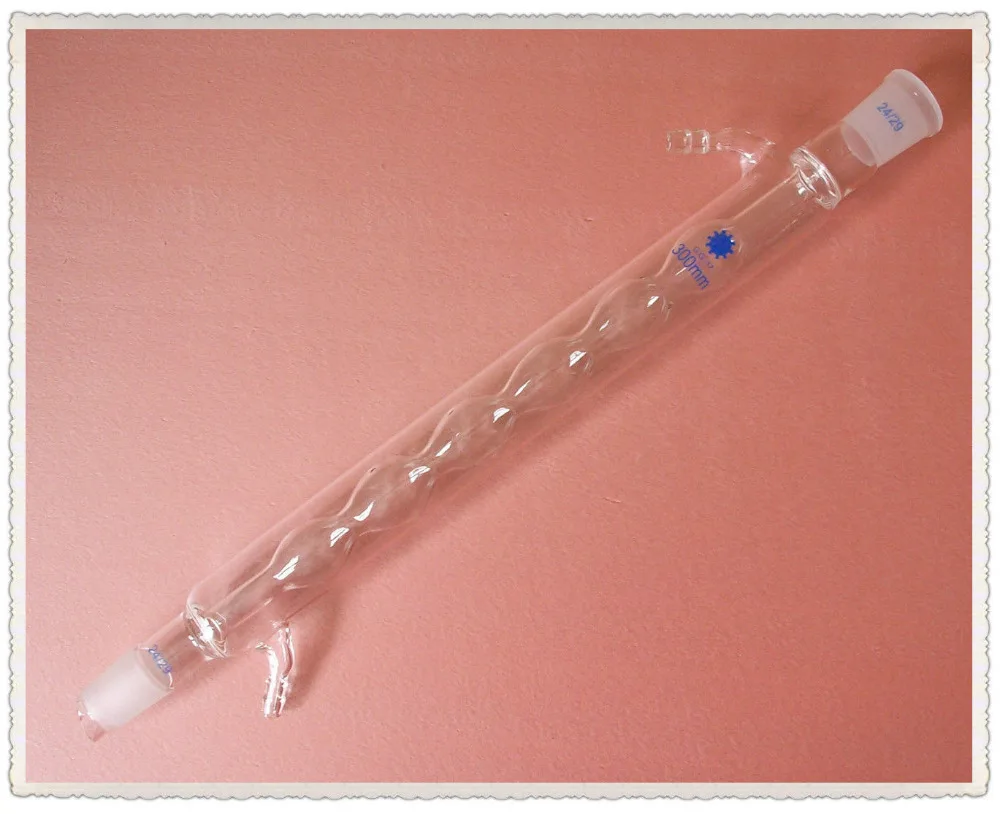 300mm,24/29,Glass Allihn Condenser,Jacket length 30cm,Sphericity