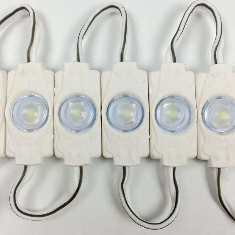 500 шт./лот SMD 2835 Светодиодный модуль для рекламируя светлую слова Подсветка DC12V Водонепроницаемый мини вставные модули с объективом