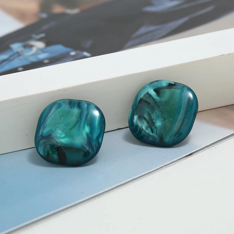 Акриловые серьги Ушная клипса без пирсинга Klipsy Na Uszy Earing Boucle D'oreille Femme 2019