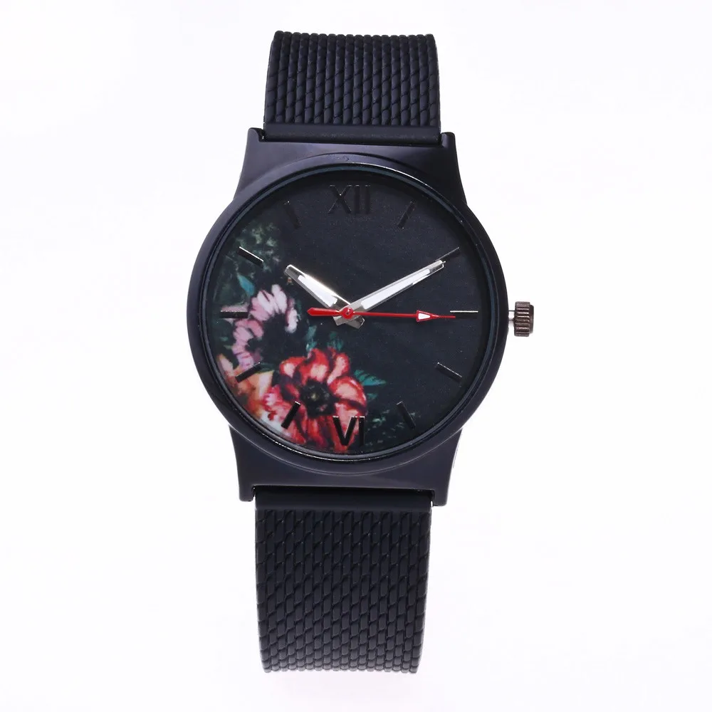 GEMIXI Роскошные Брендовые женские часы простые модные картины дизайн силиконовый ремешок аналоговые кварцевые наручные часы из сплава relogio feminino - Цвет: as show
