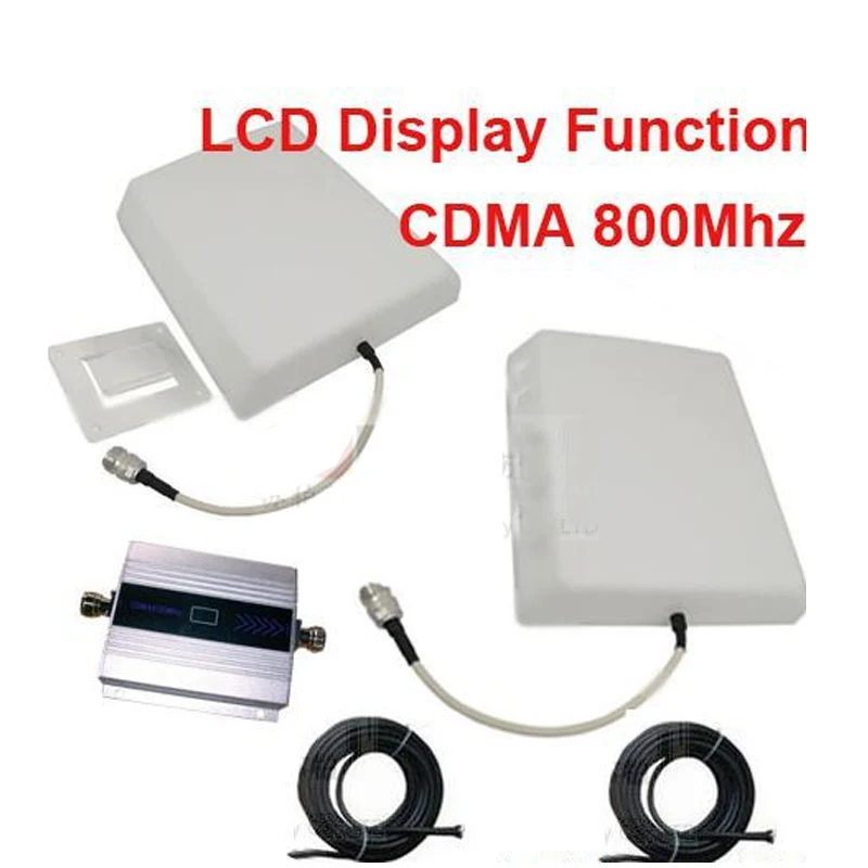 

w/ 15bMeter cable& panel antenna CDMA booster gain 55dbi LCD display function CDMA 850Mhz mobile phone signal booster repeater