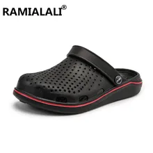 Новые мужские повседневные летние сандалии мужская обувь дышащая мужская пляжные шлепанцы Легкие мужские «желейные» шлепанцы