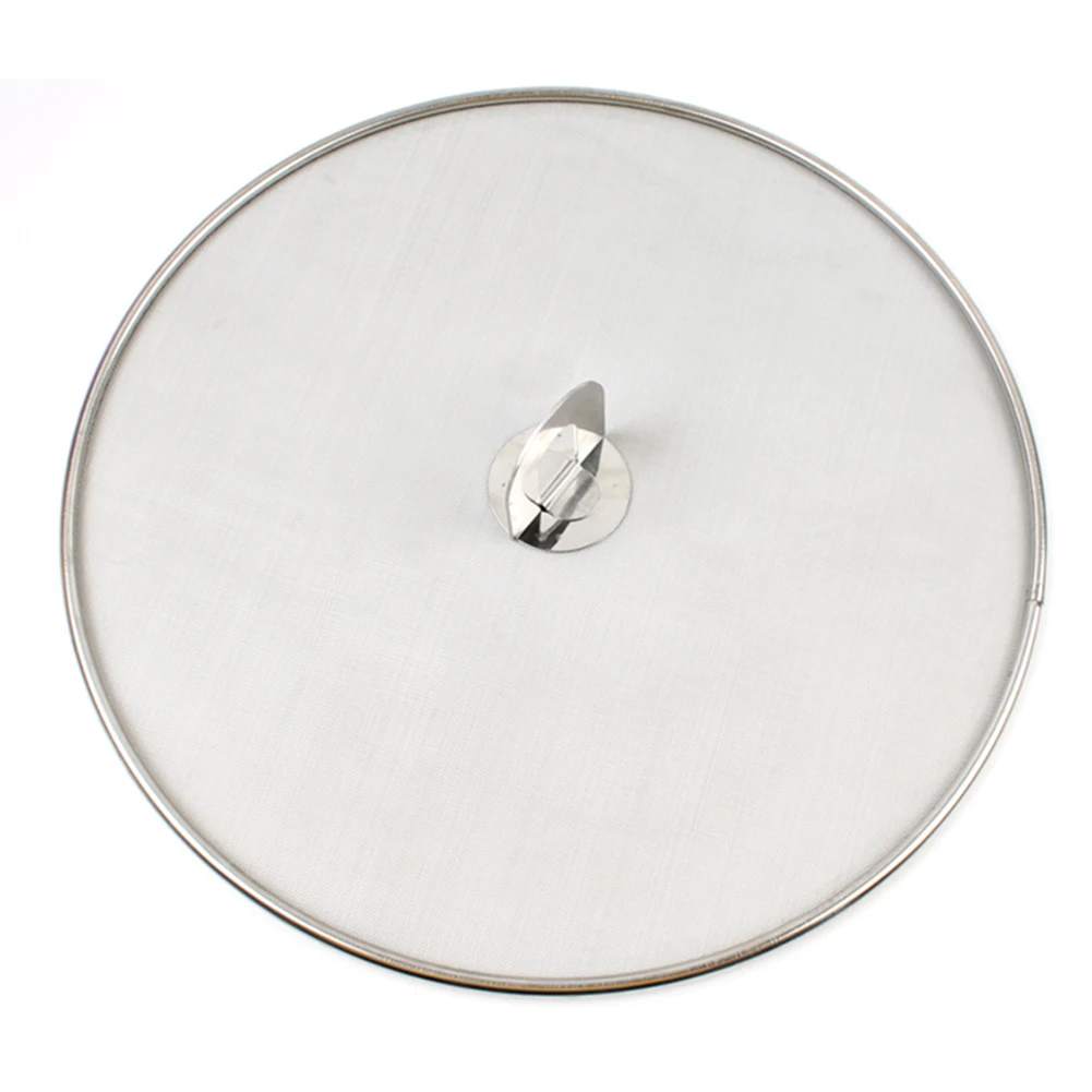 

Kitchen Accessories Mesh Pot Cover Oil Resist Pan Lid Portable Durable Splatter Screen Stainless Steel Protective Grease Guard