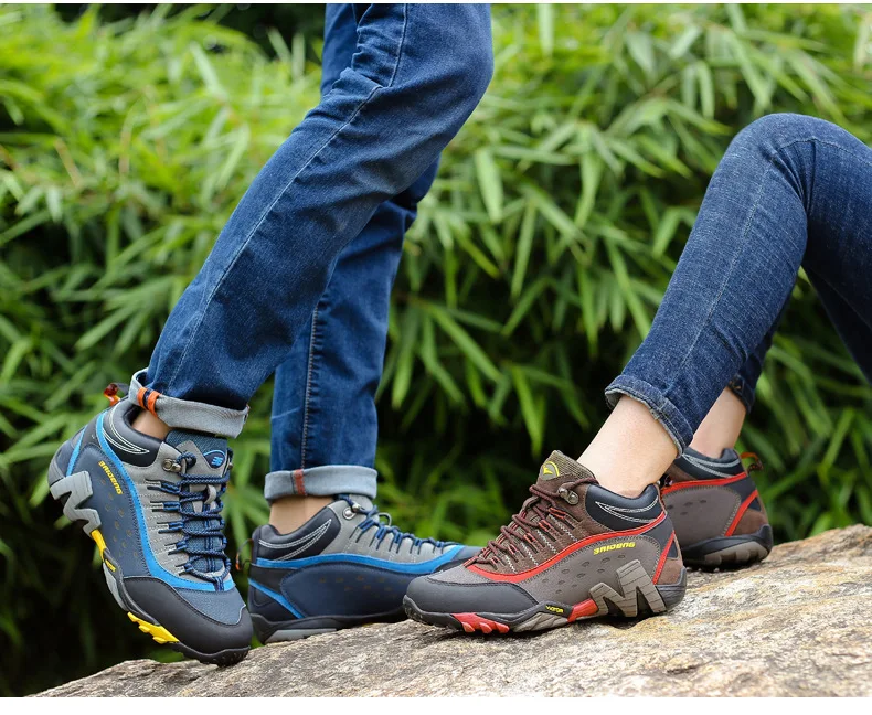Eu35-46 обувь для альпинизма и пеших прогулок; износостойкая обувь для мужчин и женщин; спортивные кроссовки; нескользящие молодежные ботинки из натуральной кожи