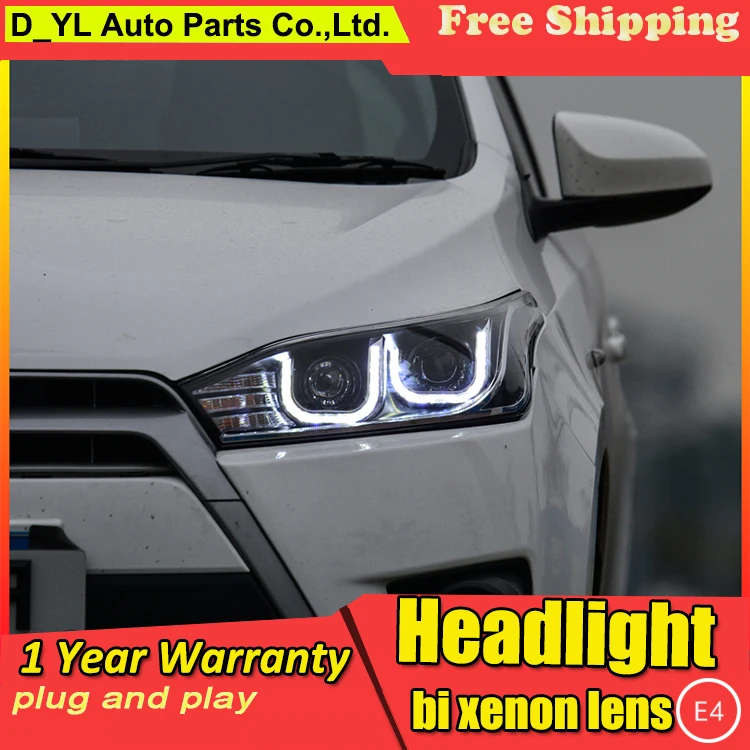 Car Styling Headlights for Toyota Yaris 2014 15 LED Headlight for Yaris