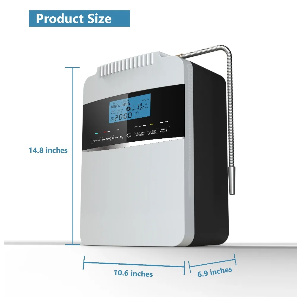 Высокое качество 12000L ионизатор воды очиститель машина Генератор ORP 850 PH2.5 11.2
