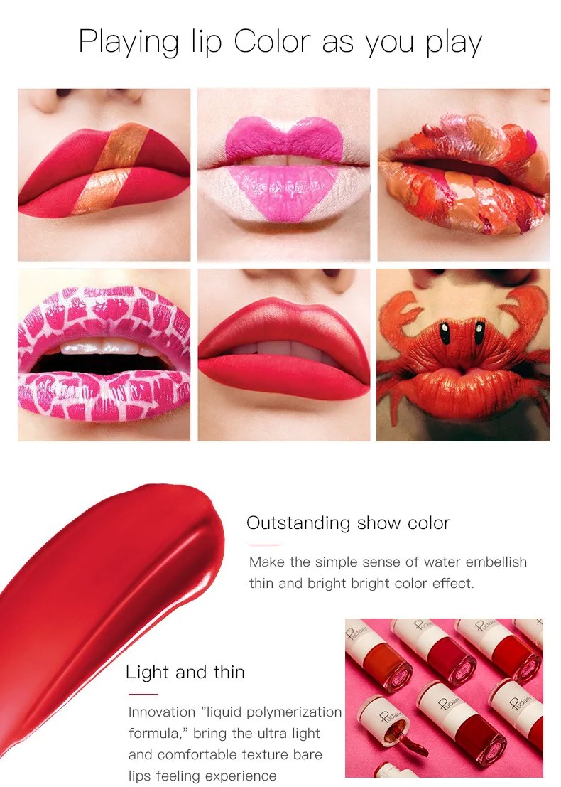 PUDAIER сексуальный матовый стойкий блеск для губ 26 цветов бархат телесный макияж Водонепроницаемый Жидкий тинт для губ мягкий блеск для губ Косметика для губ