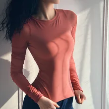 Горячие Для Женщин Йога рубашка Топ женские футболки для йоги с длинным рукавом Спортивные топы Фитнес Костюмы женские спортивные топы Для женщин спортивная рубашка