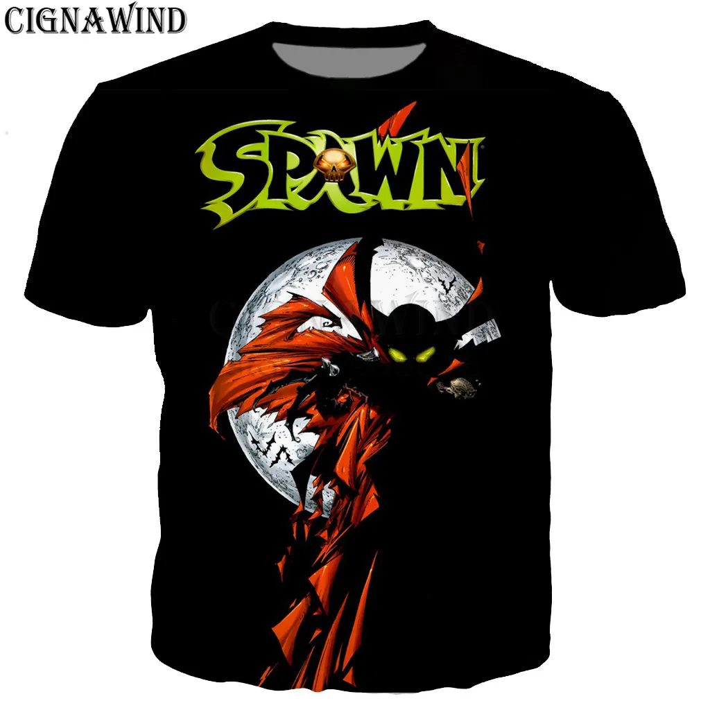 

Fashion Popular t shirt men/women Anime Spawn 3D printed t-shirts Short sleeve Harajuku style tshirt streetwear tops