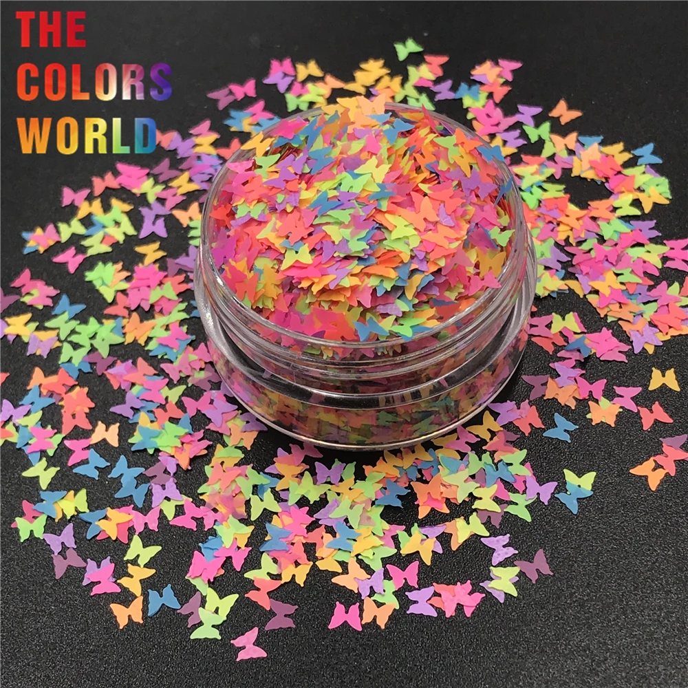 

TCT-256 Mix Shape Neon Matte Solvent Resistant Nails Glitter Nail Art Decoration Nail Gel Polish Makeup Body Glitter Henna DIY