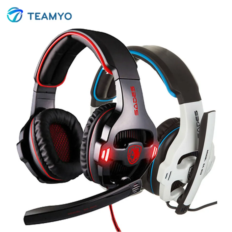 

Teamyo Big Gaming Headset 7.1 Surround Sound Stereo USB HiFi Headphones with Mic Volume Control earphones Casque for Gamer PC