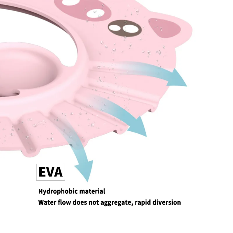 Регулируемый душ для купания шампуни, воды Кепки детское банное Кепки шапка ушанка для волос щит для маленьких детей От 1 до 5 лет