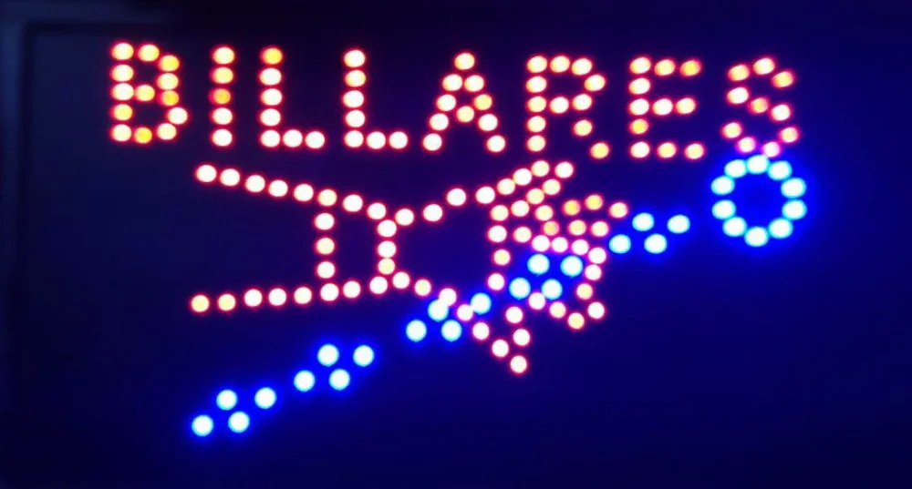2017 Direct Selling custom Graphics indoor flashing 10X19 inch billares Billiards open sign of led- | Дом и сад