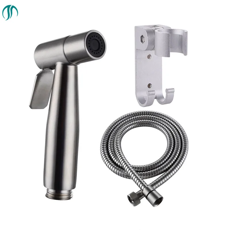 Handheld Hygienic Shower Portable Bidet Sprayer Gun Hygienic Shower Steel Toilet Hand Bidet
