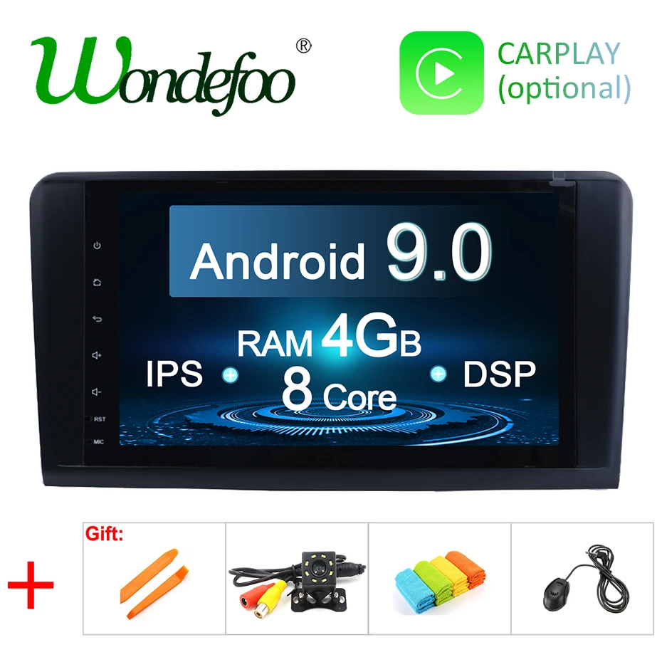 

Android 9.0 4G 64G GPS radio for Mercedes Benz ML W164 GL X164 ML350 ML300 ML320 ML280 GL350 GL500 stereo navigation NO DVD
