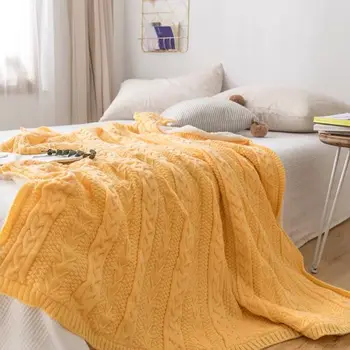 

Lamb cashmere thick warm Soft comfortable Blankets Solid Color Shawl blanket Office nap Sofa blanket bedding comforter quilts