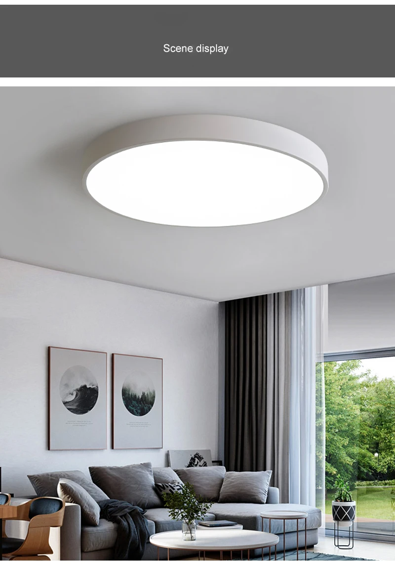 Luzes de Teto Sala de Estar Moderno e Minimalista Varanda do Quarto Ultra fino Rodada Levou Atmosfera Início Quarto Lâmpada Lâmpadas 11 Ultra fino redondo led luzes de teto