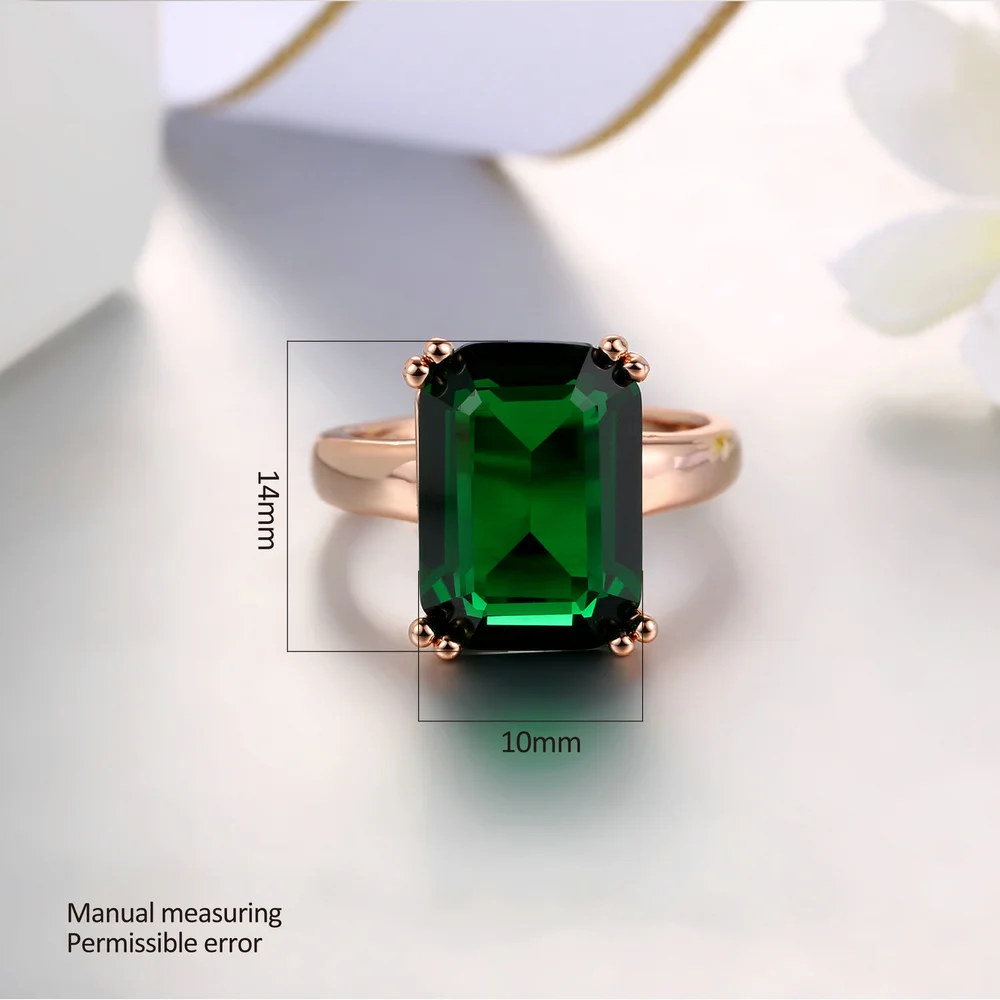 Женское кольцо с кристаллами в виде восьмиугольника|ring rose gold|crystal ringparty fashion |