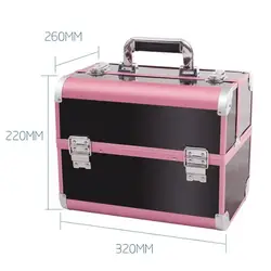 Новое поступление большой макияж Органайзер коробка для хранения, косметический Органайзер чемодан, Женский Макияж Контейнер путешествия