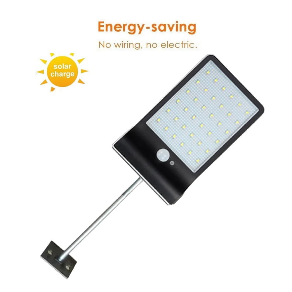 

Aluminum pole 48/36 LED Solar Bright Wireless Motion Sensor Garden Decoration Solar Light spot Street Path Yard Waterproof Wall