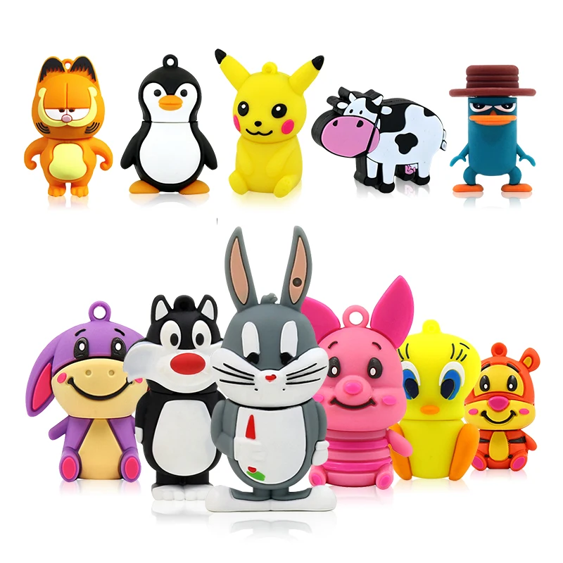 

Cute Cartoon Animal USB Flash Drive 2.0 Pen Drive 128gb usb memory stick 8gb 16gb 32gb 64gb pendrive flash drive 32 GB usb stick