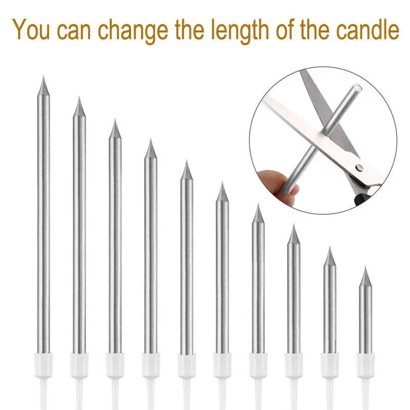 

50PCS Candle Cake Party Birthday Party Festival Supplies Lovely Birthday Candles for Kitchen Baking Gifts @A
