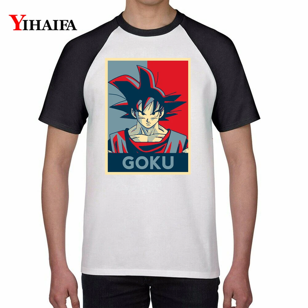 

New Men Man T Shirts gym Dragon Ball Z Gradient Goku Graphic Tees White Casual Anime Printed Tee Tops Unisex T-shirt