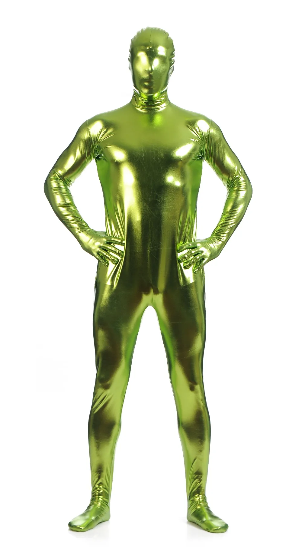 Multi Colors Shiny Fullbody Metallic Men's Tight zentai Bodysuit costume Full Body Shiny Spandex Lycra Spandex Zentai Costume