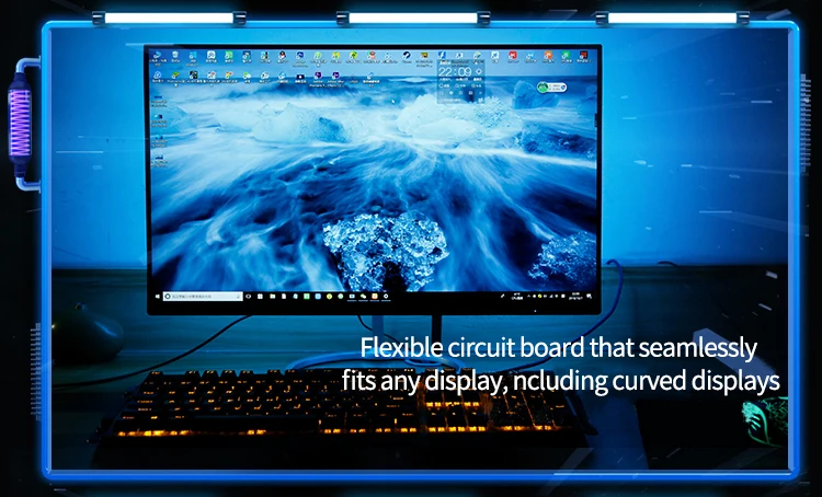 Imported RGB lamp beads Epoxy board waterproof level IP60 wireless remote control  TV background light LDE Light strip