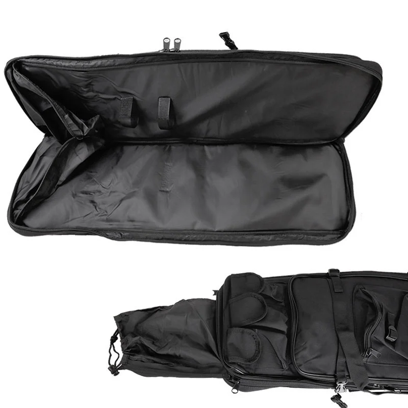 Abay 100CM Double Gun Case Airsoft Tactical Gun Bag Protection Military Outdoor Shooting Hunting Bags Rifle Backpack