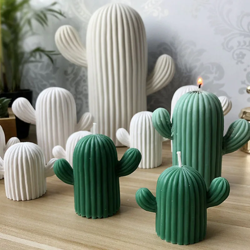 

Cactus silicone candle mold Aromatherapy plaster mould Handmade gypsum Mold