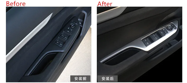 Window Lift Switch Button Cover Trim For Honda Civic 10th 2016 2017 2018 (15)