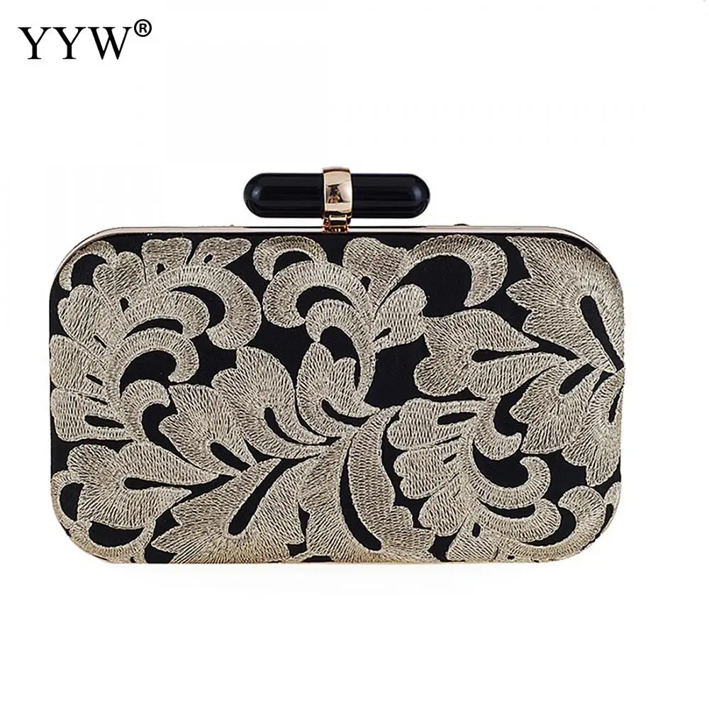 

Brand Luxury Women's Polyester Handbags Evening Party Bag for Women 2018 New Leaf Pattern Clutch Bags Famous Lady's Frame Bag