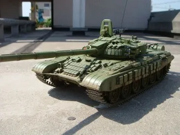 1:35 масштаб Русский T-72B бронированный главный боевой танк с мотором DIY пластиковая Сборная модель игрушки