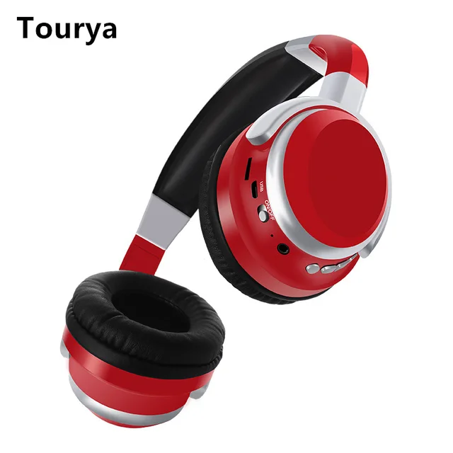 Tourya B9 Wireless Headphones Bluetooth Headphone Deep Bass Headset Adjustable With Mic Support SD Card For PC Cellphone Xiaomi