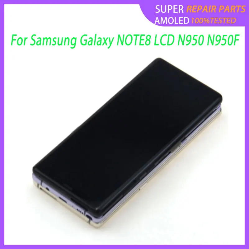 

NOTE 8 LCD for Samsung Galaxy NOTE8 LCD N9500 N9500F LCD touch screen replacement parts original 6.3 inch + frame