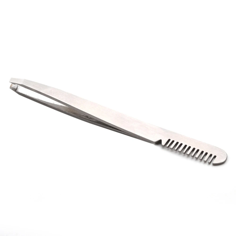 

1pc Eyebrow shaping knife with Eyebrow Brush Comb Stainless Steel Eyelashes Extension Tweezers Double Eyelids Clip