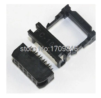 

100PCS IDC Socket FC-10P 2.54mm IDC connector 10-pin cable socket 10P 2X5P IDC