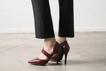 

High thin heels pointed toe small 30 31 32 33 plus size 40 41 42 43 44 shoes free shipping