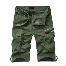 Мужские короткие брюки летние пляжные шорты хлопковые мужские s военные до колен брюки мужские s Мешковатые повседневные Карманы Брюки